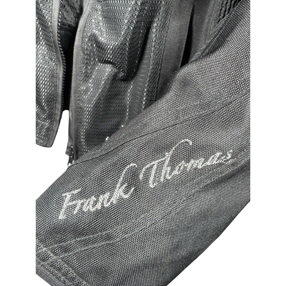 Frank Thomas Lady Racer Motorcycle Jacket Womens Mesh Armored Riding Jacket LL - Picture 4 of 16